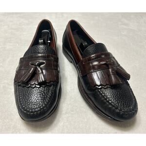 H.S. TRASK Men’s Shoes Size 9.5 M Bozeman Montana Leather Tassel Kiltie Loafers